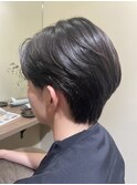 襟足ありの長め韓国風マッシュ
