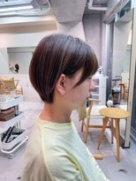 ミィ 浦和(mee)&nbsp;デザインカラールイヤーカット/ウェットヘア／オリーブベージュ