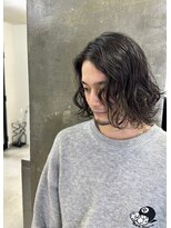 メンズサロン キング 梅田店(Men’s salon K!ng)&nbsp;波巻きツイストスパイラルパーマ/フェザーパーマ/眉毛/メンズ
