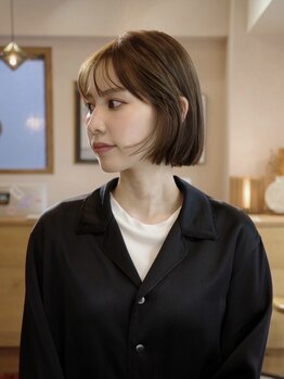 サンクス(SANKS)の写真/【本町駅すぐ】印象を左右する顔周りのカット。丁寧なカウンセリングであなたに一番似合うスタイルをご提案