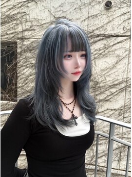 リラス 博多(rilas) デザインカラー/セクションカラー/シャギーウルフ/レイヤー