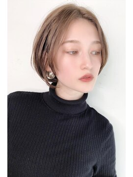 セイドット リー(Say. Ree) Say.ショートボブホワイトグレージュ地毛風ストレートミニボブ