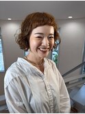 大人キュートなフレンチカーリーミニボブ