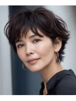 フラッグ(flag)&nbsp;大人ショート×チョコレートブラウン｜柔らか艶質感