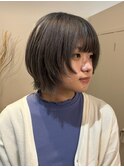 小顔見え＊丸みショートボブ