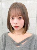 ボブ/ブリーチなし/髪質改善/イノアカラー/韓国ボブ/立川ボブ