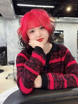 イコ(.ico) ブラック×ネオンピンク エンドカラー