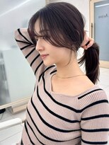 エジョン 幡ヶ谷店(Aejon)&nbsp;顔まわり/レイヤーロング/韓国ヘア/ベビーピンク/新宿