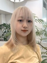 ミーム 原宿 表参道(meme) ◎ブロンドハイトーンカラーデザインカラーアンブレラカラー金髪