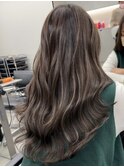 ハイライトバレイヤージュダブルカラーケアブリーチ白髪染め