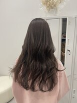 ヴェルア 四条烏丸(Velua) ミルクティーカラーブリーチ20代ロング