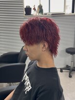 ガオプロデュースバイレボ(gao produced by revo) 暖色カラーワインレッドブリーチカラーツイストスパイラル柏駅