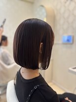 フレア(FLAiR) 10代20代チョコレートブラウンカラー内巻きボブスタイル