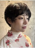 ショートレイヤーパーマ