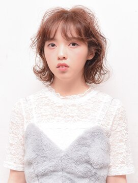 スノッブリコ(snob rico) 【snobrico.】【高槻】シースルーバング×モーブベージュ