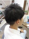 ツーブロショート