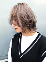 アルバム 銀座(ALBUM GINZA) ソフトウルフベージュ_ウェーブパーマフォギーベージュ_ba280401