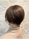 束感ショート/ヌーディーベージュ/ナチュラルアッシュ