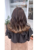 マヤ 昭和店(MYA)&nbsp;ベージュのすそカラー