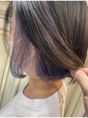 インナーカラー×ボブ