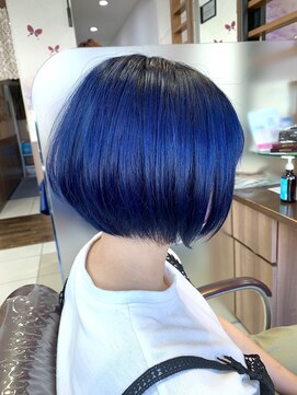 ヘアークリアー 獨協大学前店 ネイビーカラー
