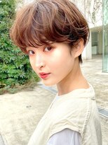 メゾンドイギー(MAISON de IGGY)&nbsp;ダブルイルミナカラーショートパーママッシュショート美髪