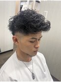 メンズスペインカールツーブロックツイストスパイラル☆