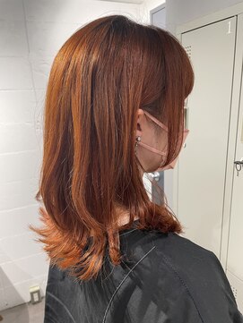 シェル 吉祥寺(shell) グレージュカラー/ボブウルフ/黒髪/ココアベージュ/オレンジ