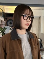 アンプラグド(unplugged)&nbsp;顎ラインの切りっぱなしボブ