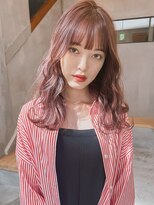 チル(chill)&nbsp;ボルドー×ハイトーンピンクブラウン×エアリーロング