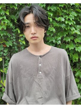 ローウェ 二子玉川(Louwe) ボブ/大人かわいい/フェザーバング/透け感グレージュ