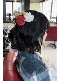 成人式ヘアセット♪♪