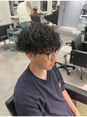 【メンズ】波巻きスパイラルパーマ