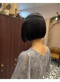 髪質改善イルミナカラーブリーチなしラベンダーカラーボブ