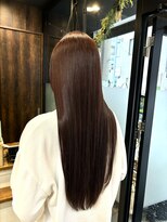 リノナ(Linona)&nbsp;やわらかミディアムワンカールパーマカーキグレージュ前髪錦糸町