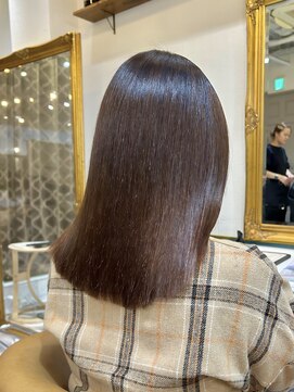 ロンドアベニール 北千住(Lond avenir) イメチェン外ハネボブ美髪ワイドバングレイヤー髪質改善縮毛矯正