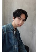 刈り上げなしセンターパート