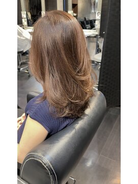 ヘア フラッグ 西葛西店(hair flag) 「巻いても可愛い。動くたびに揺れる透明感カラー」