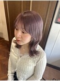 ブリーチ2回からできるラベンダーピンク