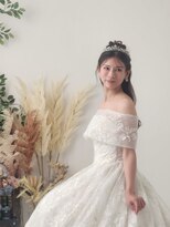 ヘアーメイクサロン ソエル(Sowelu) ブライダル　韓国風ナチュラルハーフアップ