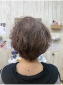 パーマでもメリハリのあるショート