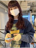 大人ラベンダーグレージュ◎透明感カラー×小顔レイヤー