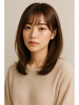 ラクヘアー 六本松店(rak hair) ひし形ミディアムレイヤー