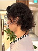 メンズヘア メンズパーマ メンズボブ スパイラルパーマ 銀座