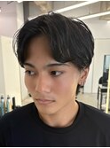 大人の色気髪/メンズパーマ/毛流れパーママッシュ