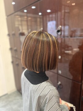 王道ボブ×ハイライト