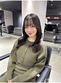 心斎橋/着物ヘア/大人ガーリー/ダークアッシュ/似合わせカット