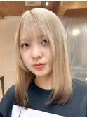 ベージュ×ブラウン