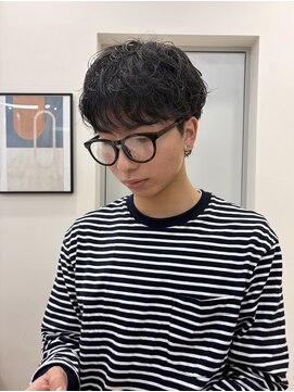 ハニー 町田(HONEY) マッシュ/ニュアンスパーマ/黒髪/ツーブロック