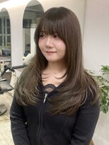 グラフ 日本橋(GRAFF) オリーブベージュ/顔周りレイヤー/韓国ヘア/透明感/小顔/艶髪